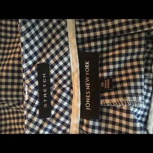 Blue and white shorts